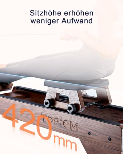 TOPIOM Rudergerät für Zuhause, Wasser 