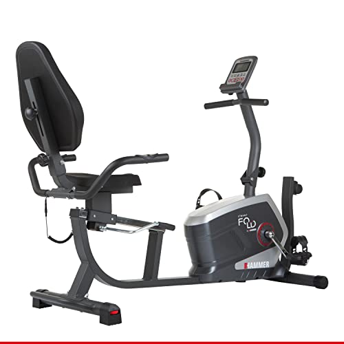 HAMMER CleverFold RC5 Liegeergometer, platzsparendes Fitness