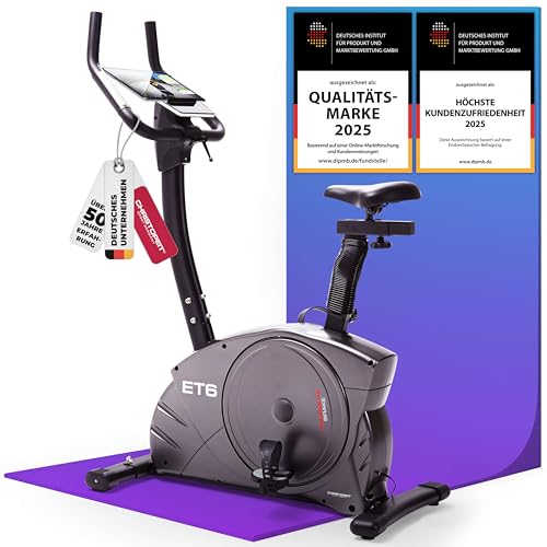 Christopeit Ergometer Heimtrainer Indoor Fahrrad ET 6 mit 24 