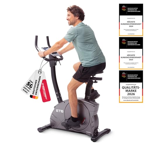 Christopeit Ergometer Heimtrainer Indoor Fahrrad ET 6 mit 24 
