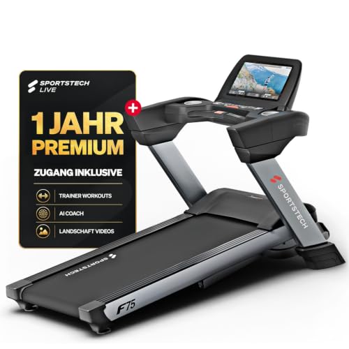 Sportstech F75 Laufband klappbar für Zuhause bis 150 kg & 20