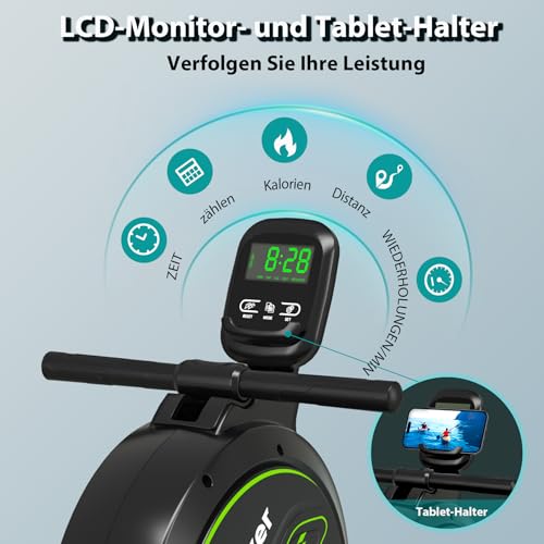 Wenoker Rudergerät mit Magnet-Fitnesstr