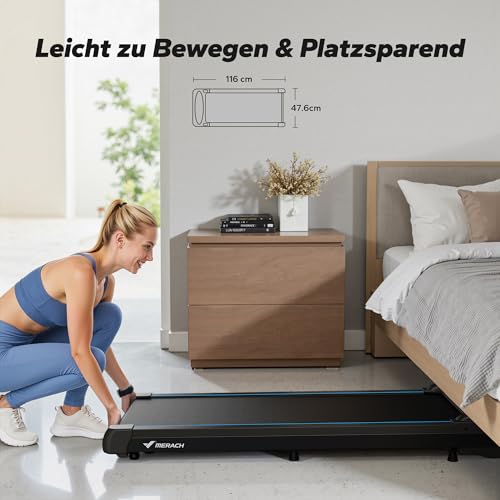 MERACH Walking Pad, 3 in 1 Laufband Für