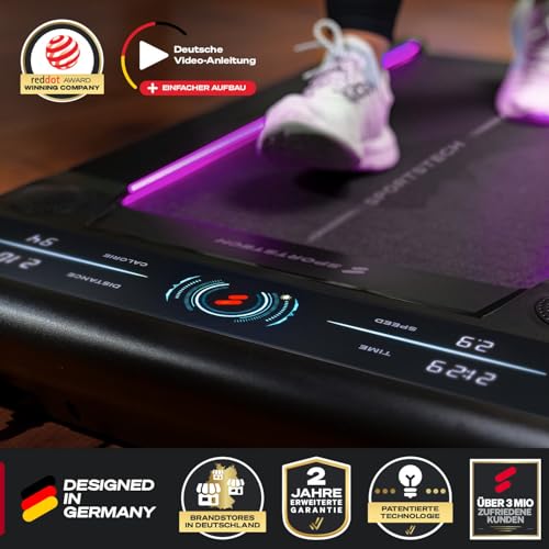 sWalk Walking Pad Laufband mit LED - Deu