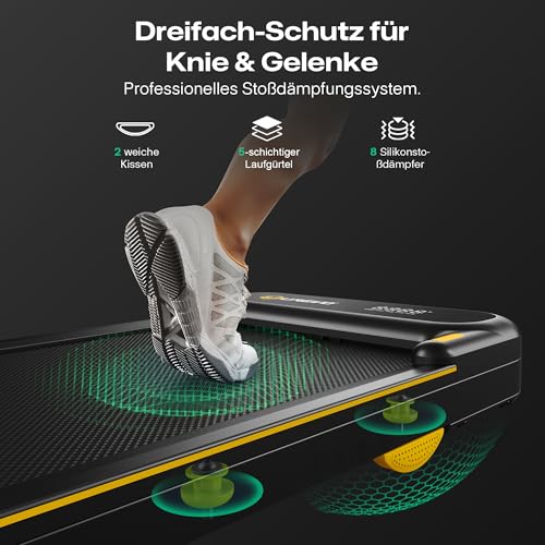 UREVO 2 in 1 Laufband für zuhause mit A