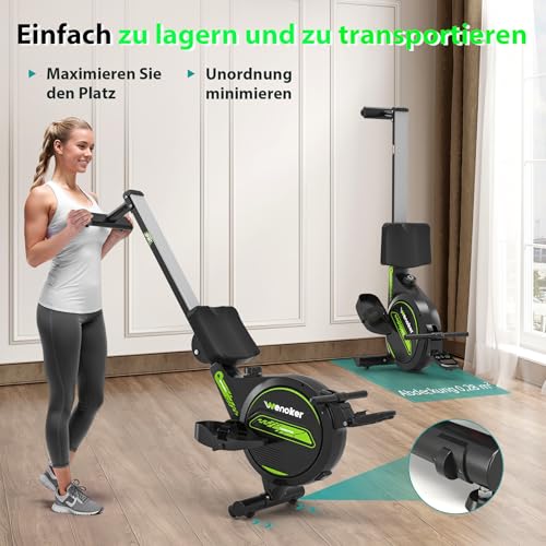 Wenoker Rudergerät mit Magnet-Fitnesstr