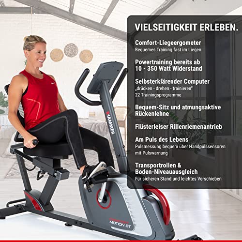 HAMMER Liegeergometer Comfort Motion BT,
