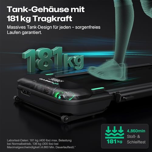 UREVO Laufband mit automatischer Steigun