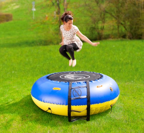 infactory Wassertrampolin: 4in1-Trampoli