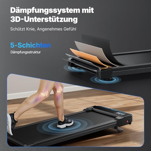 MERACH Walking Pad mit 5% Steigung, 3.0H