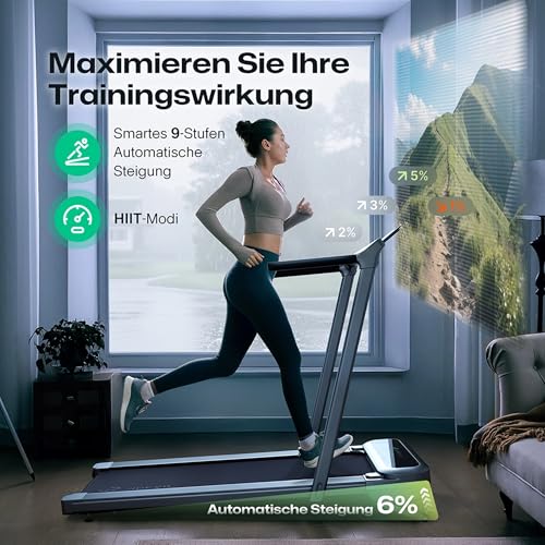 UREVO Laufband mit Steigung Automatisch,