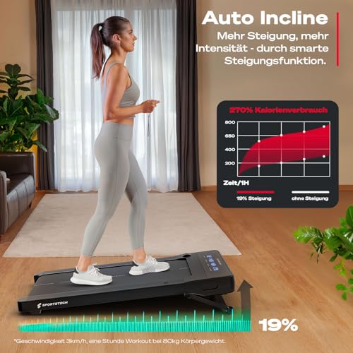 Spad500 Laufband, 126 x 58 x 15,8 cm, 27