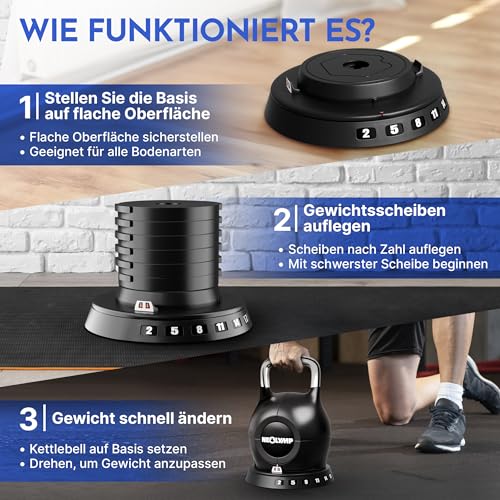 NEOLYMP Kettlebell Set 2-20 kg - 7-in-1 