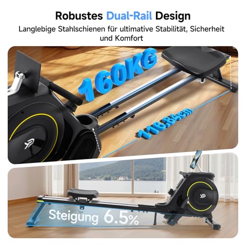 YPOO Rudergerät für Zuhause Klappbar, 