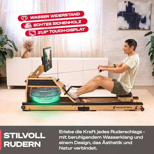 Sportstech Rudergerät Wasser für Zuhau