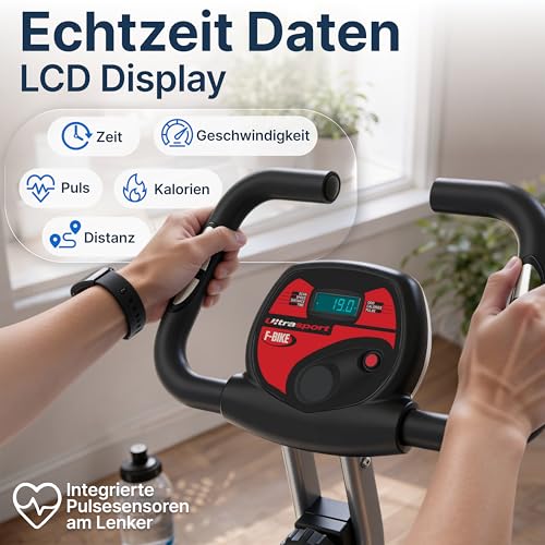 Ultrasport Heimtrainer Fahrrad Klappbar 