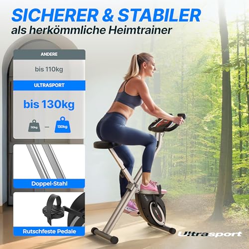 Ultrasport F-Bike Folding Exercise Bike 