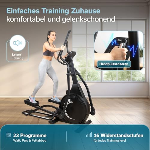 Skandika Crosstrainer für Zuhause Carbo