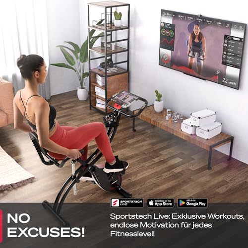 Fitness Fahrrad + Sportstech Live App mi