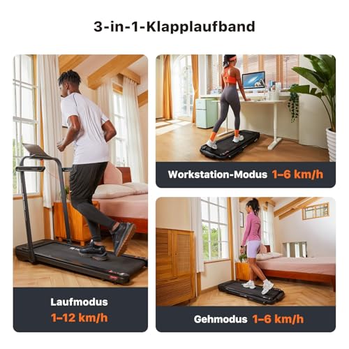 Mobvoi Home Laufband, 3-in-1-Klapplaufba