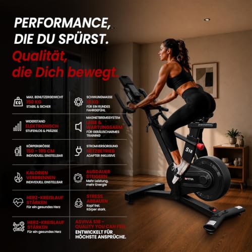 AsVIVA S18 Pro Speedbike – Indoor Cycl AsVIVA S18 Pro Speedbike – Indoor Cycl