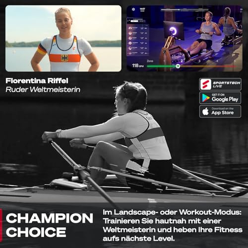 Sportstech Rudergerät Wasser für Zuhau