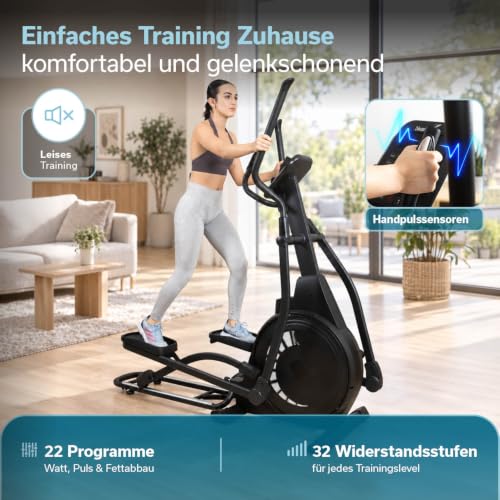 Skandika Crosstrainer für Zuhause Carbo