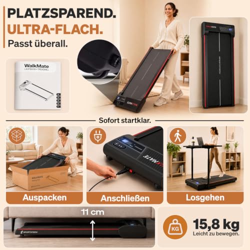 Sportstech Walking Pad bis 6 km/h – ma