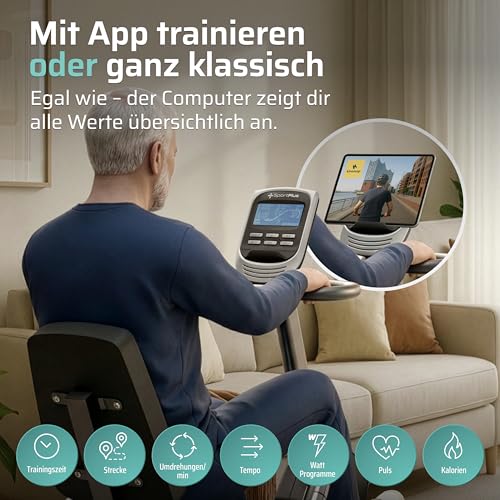 SportPlus Heimtrainer mit Magnetbremse 2