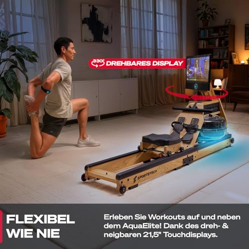 Sportstech Rudergerät Wasser für Zuhau