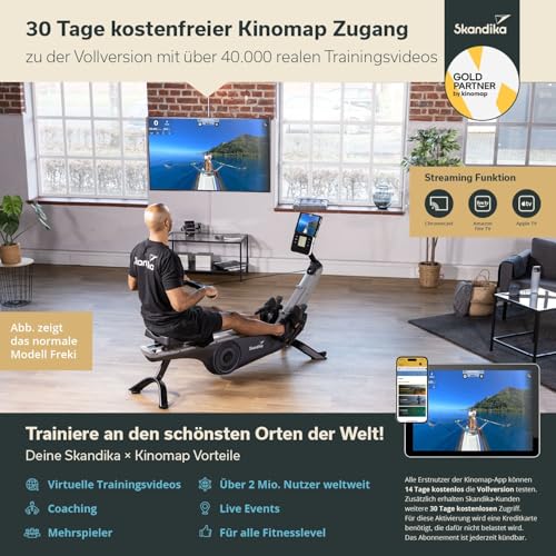 Skandika Rudergerät für Zuhause Freki,