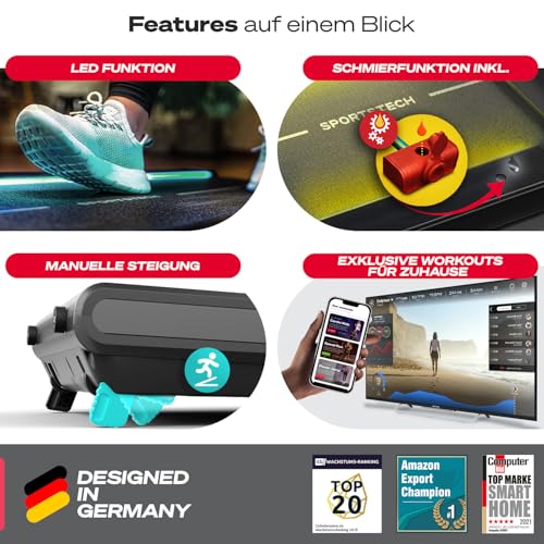 Sportstech sWalk Plus - 2in1 LED Laufban Sportstech sWalk Plus - 2in1 LED Laufban