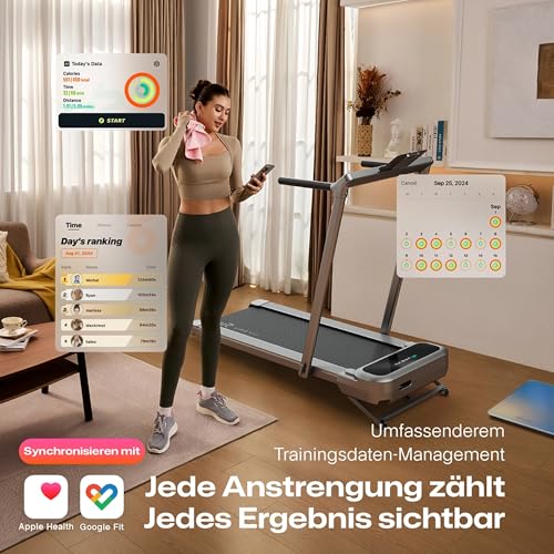 UREVO Laufband mit Steigung Automatisch,