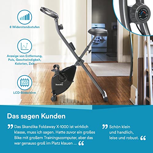 Skandika Foldaway X-1000 Fitnessbike Hei