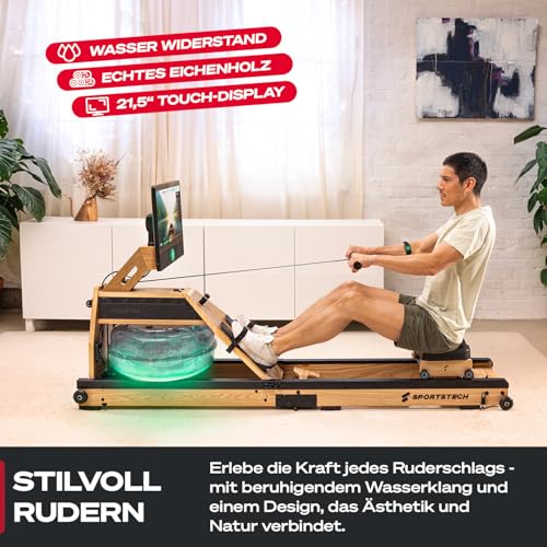 Sportstech Rudergerät Wasser für Zuhau