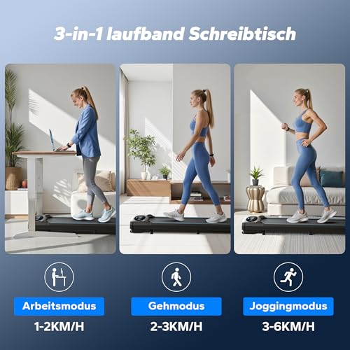 MERACH Walking Pad, 3 in 1 Laufband Für
