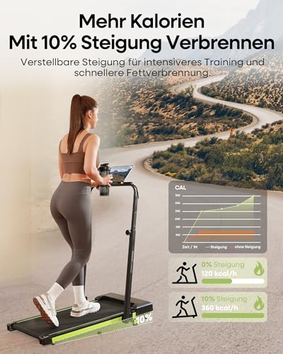 HADMAX Walking Pad mit 10% Steigung 3,0 
