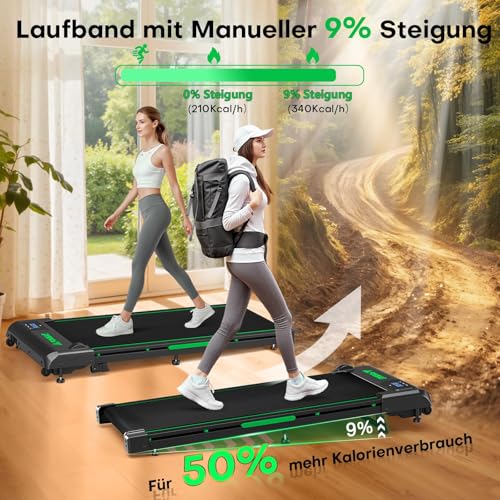 Walking Pad, FOUSAE 1-10 km/h Laufband f