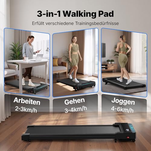 MERACH Walking Pad mit 5% Steigung, 3.0H