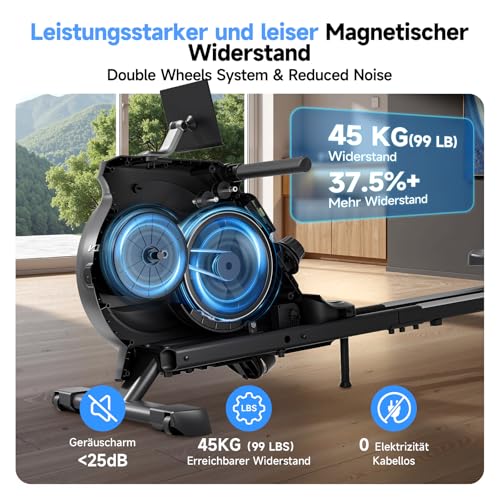 YPOO Rudergerät für Zuhause Klappbar, 
