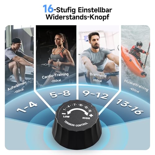 YPOO Rudergerät für Zuhause Klappbar, 