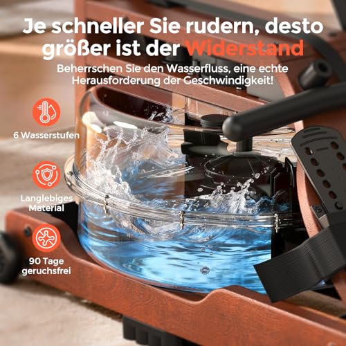 YOSUDA 2026 Neu Rudergerät Wasser, max. YOSUDA 2026 Neu Rudergerät Wasser, max.
