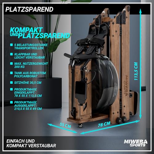 Miweba Sports Rudergerät für Zuhause M