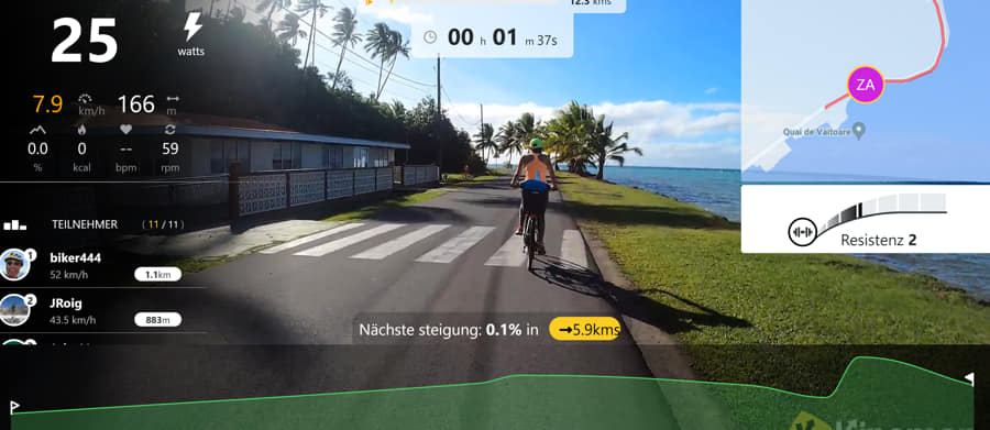 Reale Trainingsstrecken mit der Kinomap App