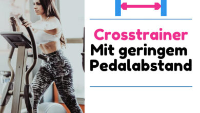 Crosstrainer geringer Pedalabstand Q- faktor