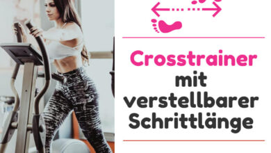 Crosstrainer mit verstellbarer Schrittlänge