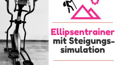 Ellipsentrainer mit Steigungssimulation